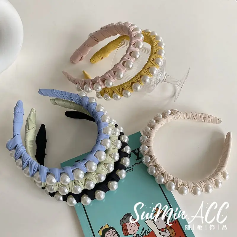 Korean Style Pearl Hairband for Women - Image 8