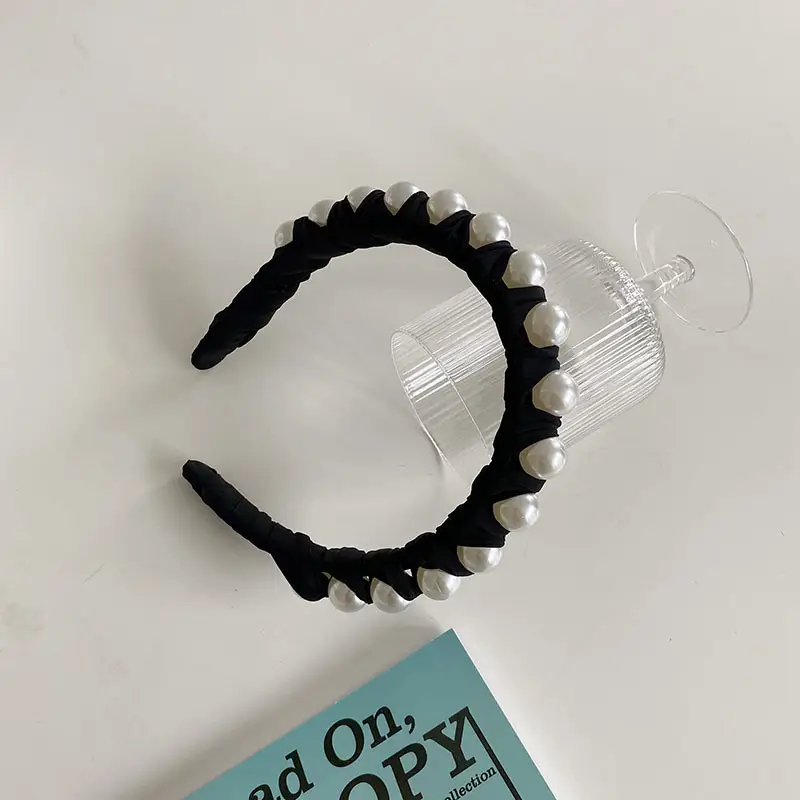 Korean Style Pearl Hairband for Women - Image 4
