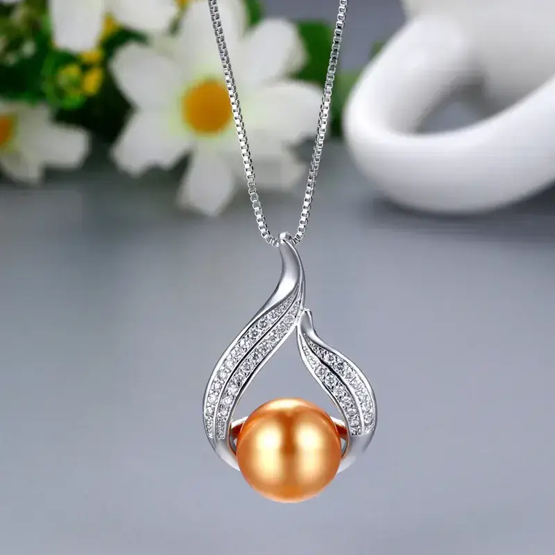 Cross-Border Wing Pendant with Pearl & Zircon Necklace