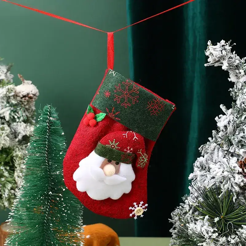Christmas Santa Socks Gift Bag Small Size - Image 13