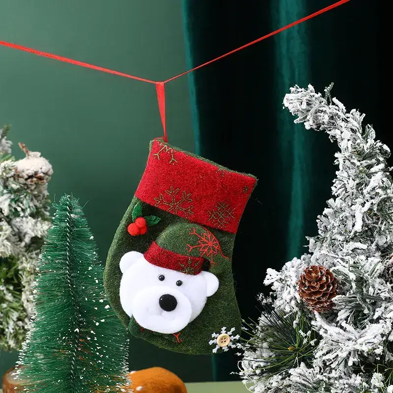 Christmas Santa Socks Gift Bag Small Size - Image 16