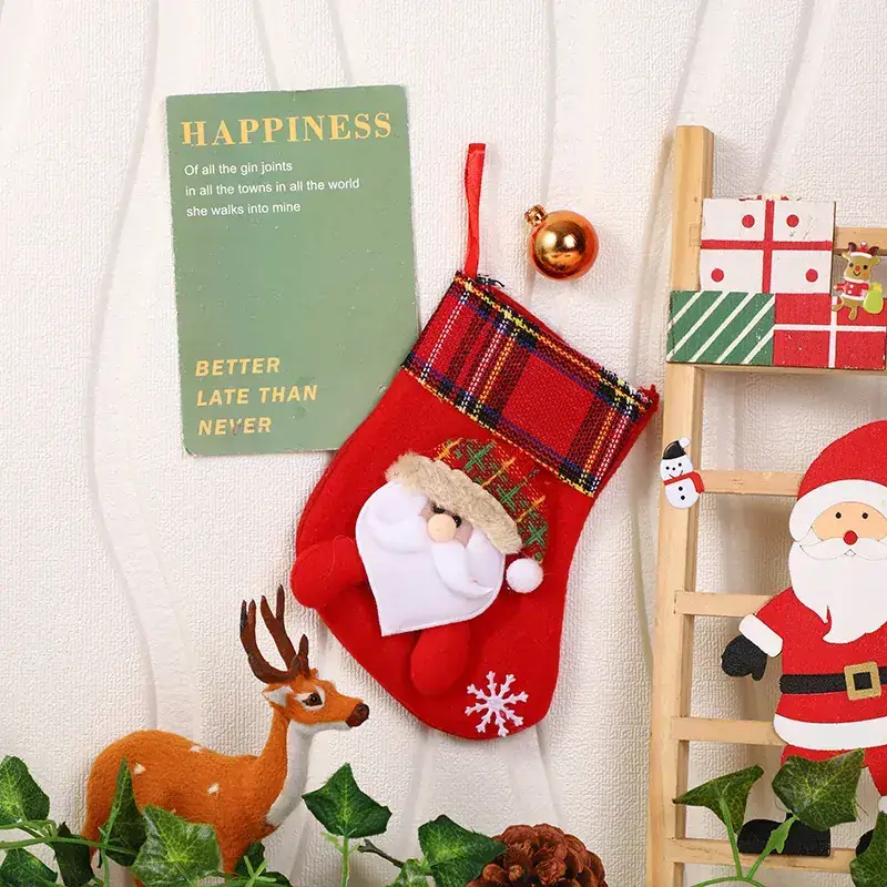 Christmas Santa Socks Gift Bag Small Size - Image 17