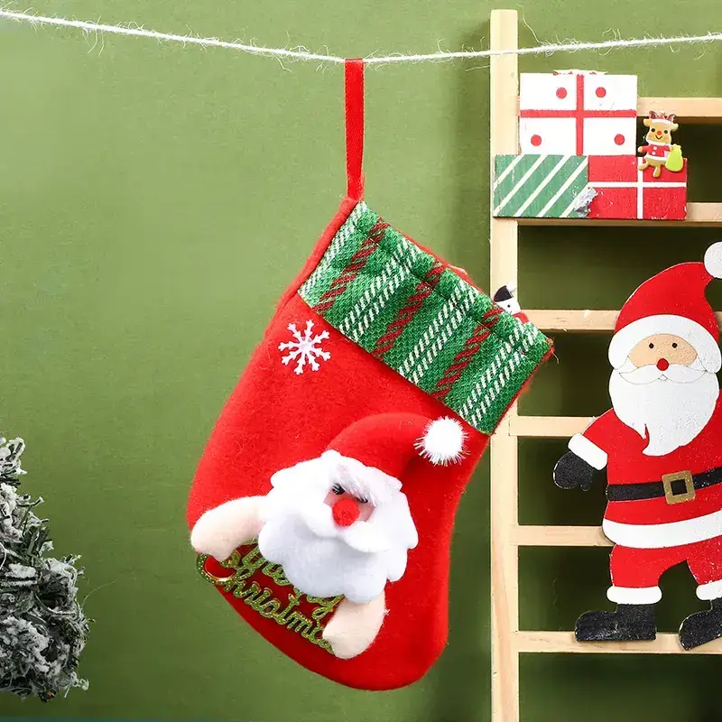 Christmas Santa Socks Gift Bag Small Size - Image 9