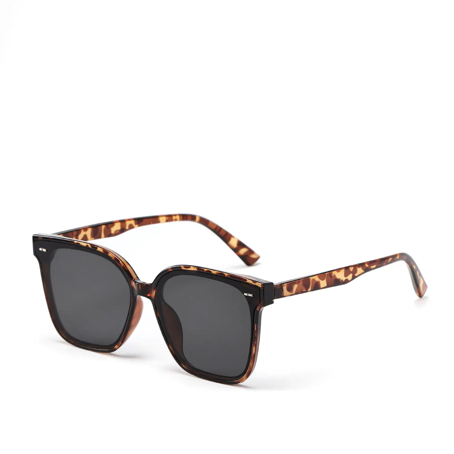 Men Green Square Sunglasses Casual Korean Style