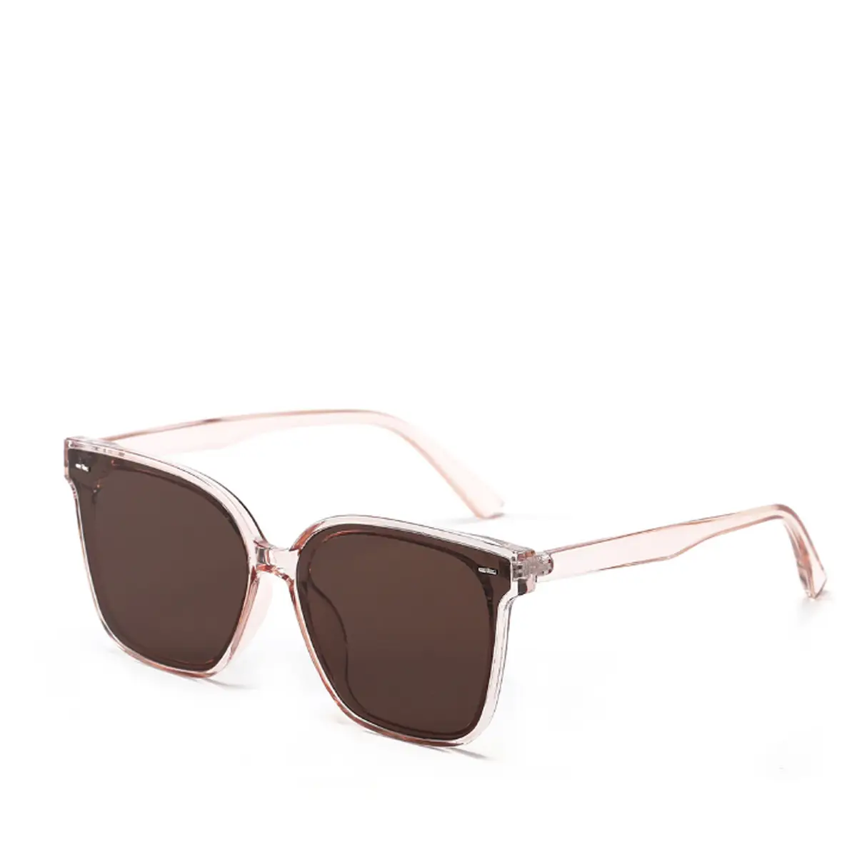 Men Green Square Sunglasses Casual Korean Style