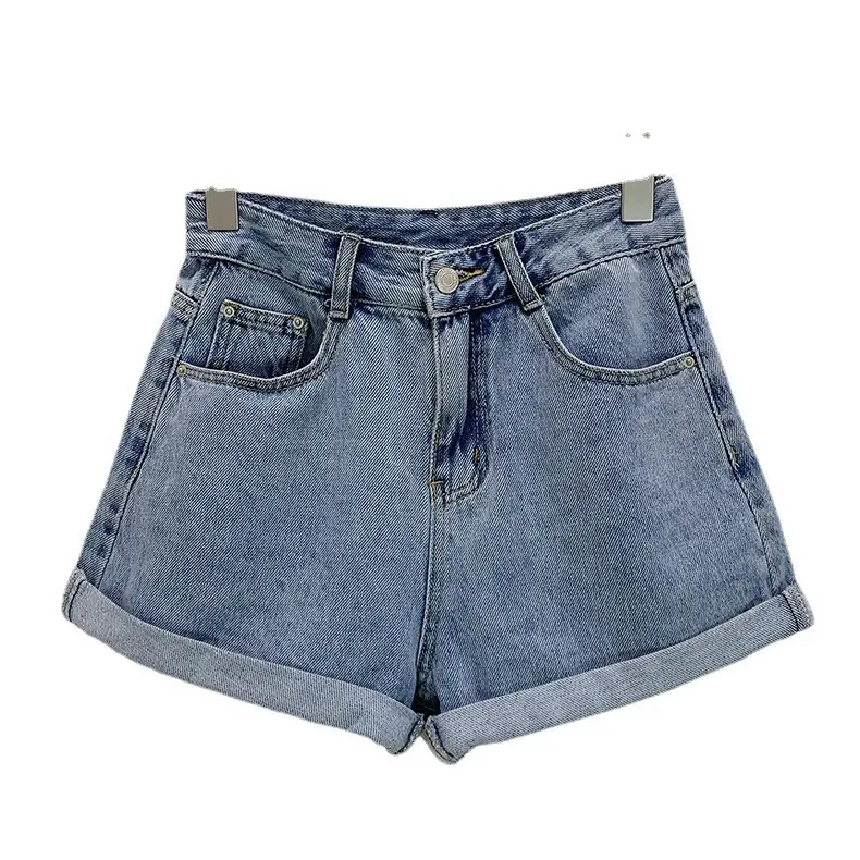 Black High-Waisted Slim Shorts for Women
