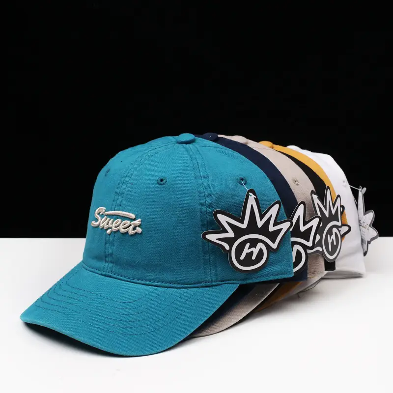 Women Korean Style Retro Washed Cap Men Youth Japanese Style Sunshade Baseball Cap — feature 1