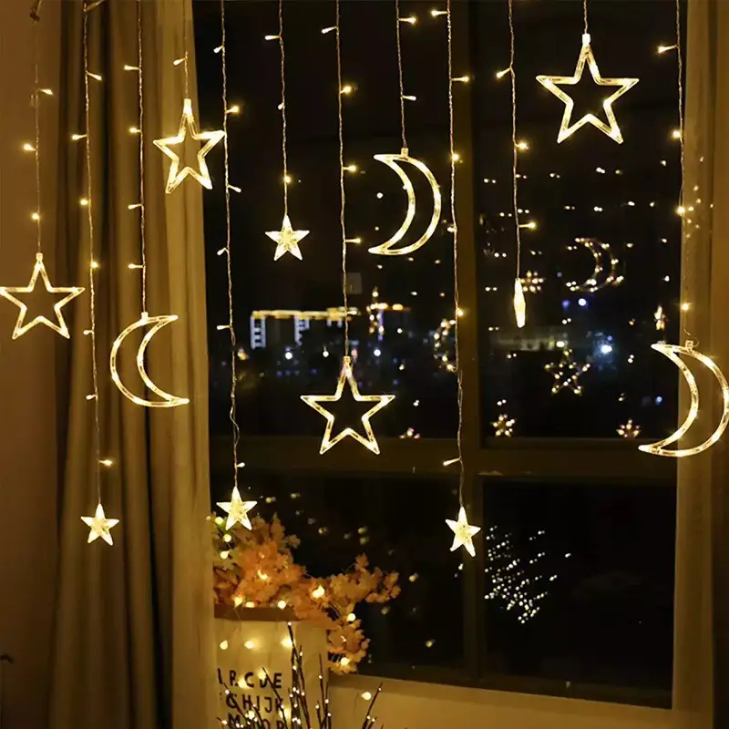LED Star Moon Curtain Lights for Room Decor - Image 6