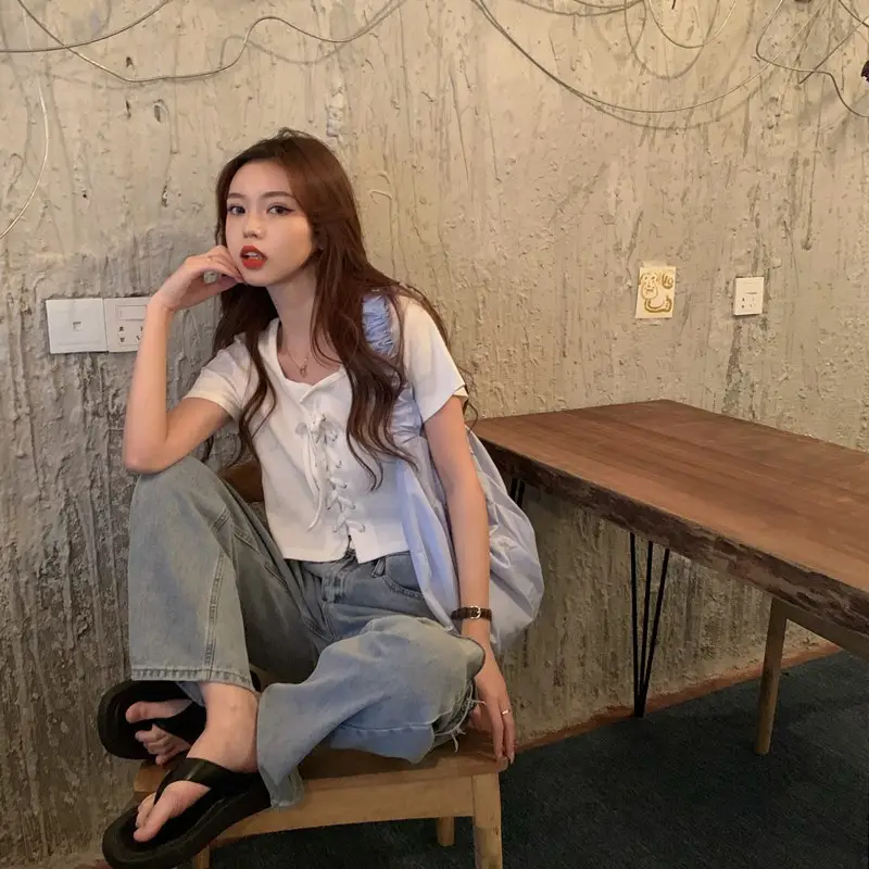 Women White T-Shirt Summer Dress 2023 New Design — feature 2