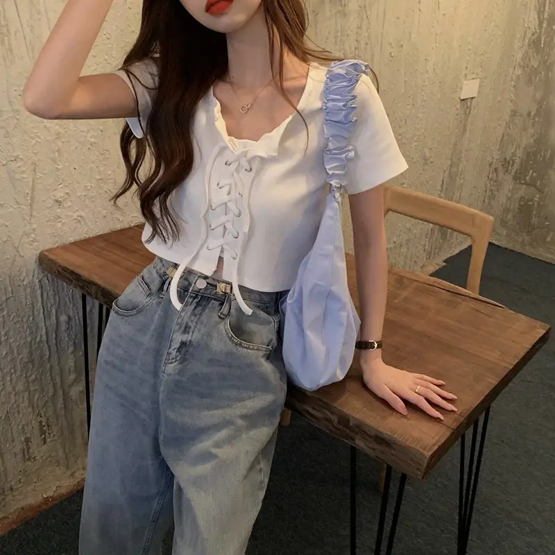 Women White T-Shirt Summer Dress 2023 New Design — feature 7