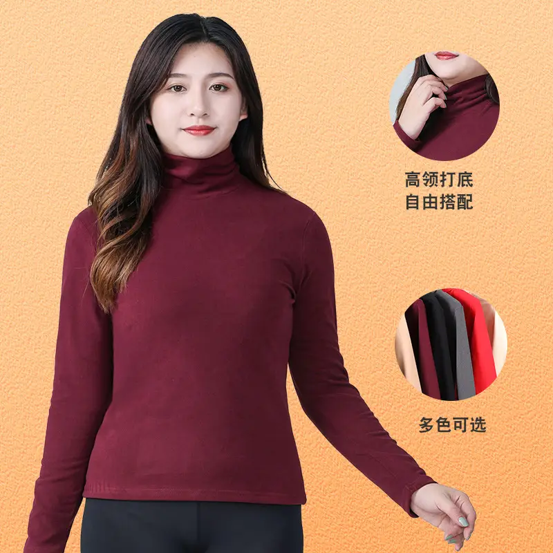 Velvet High Collar Shirt Purple Fat Free Medium - Image 10