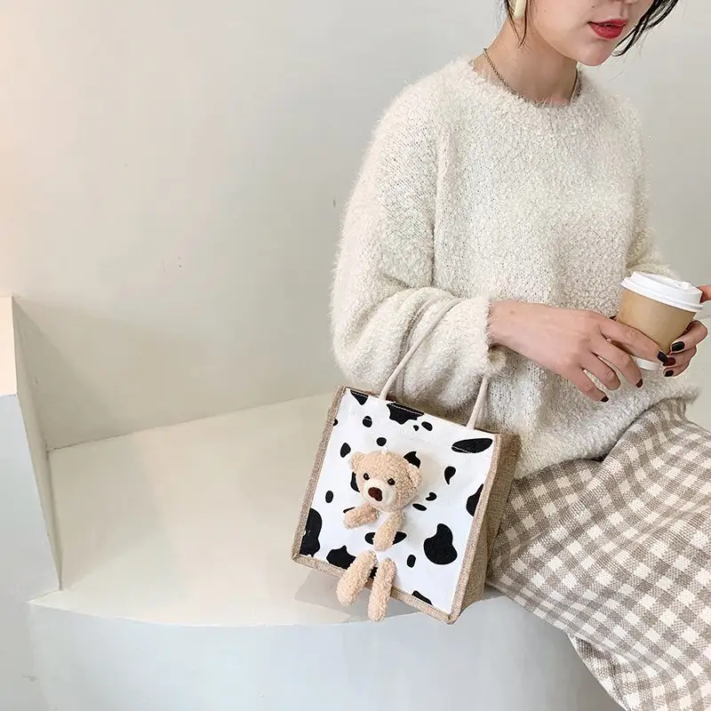 Cute Cartoon Bear Handbag for Women - Image 10
