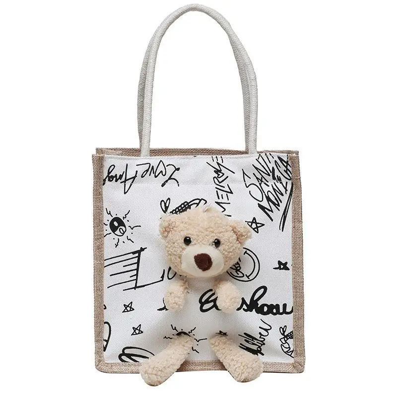 Cute Cartoon Bear Handbag for Women - Image 12
