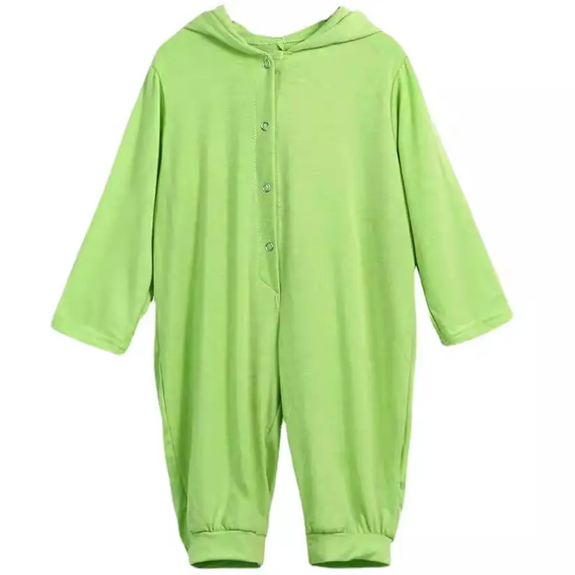 Cute Dinosaur Hooded Jumpsuit for Baby Girls Green - Image 11