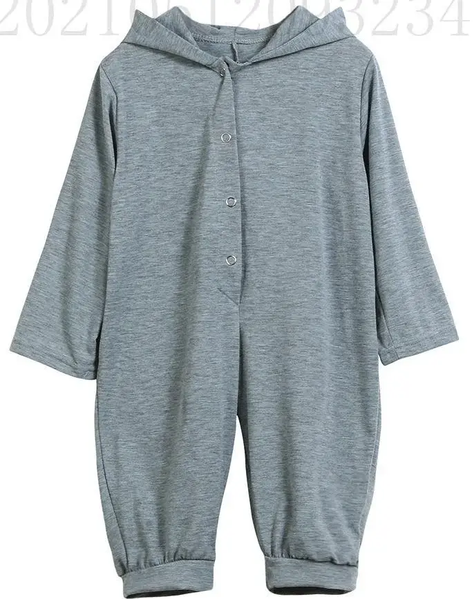 Cute Dinosaur Hooded Jumpsuit for Baby Girls Green — feature 13