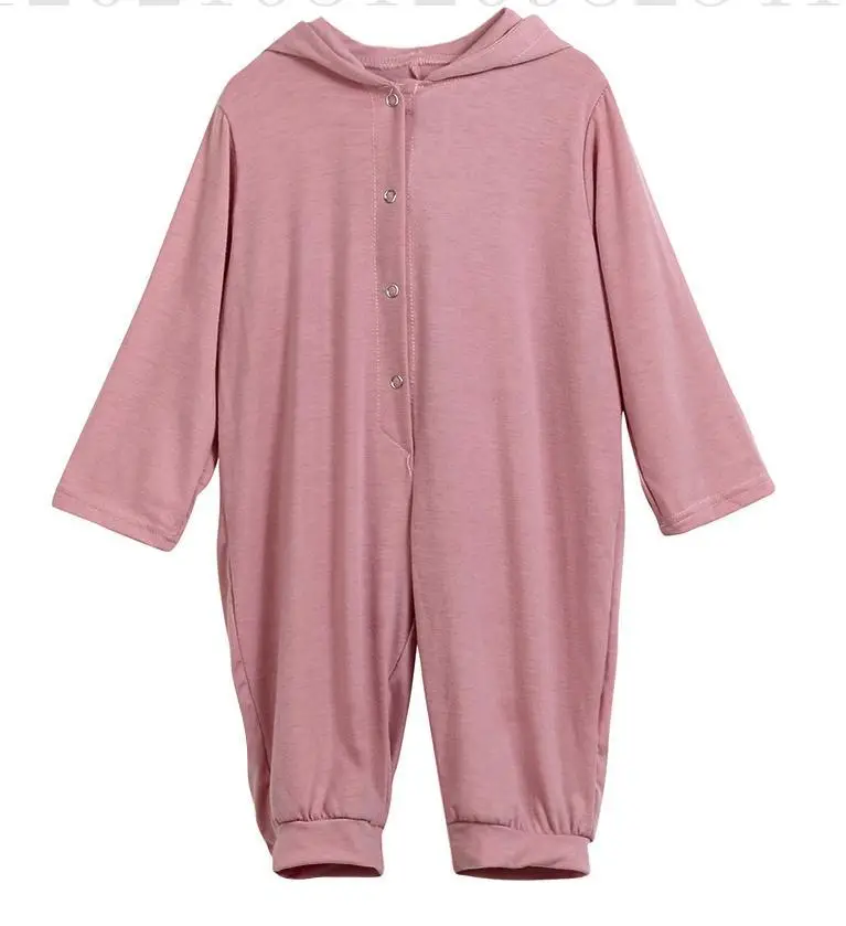 Cute Dinosaur Hooded Jumpsuit for Baby Girls Green - Image 2