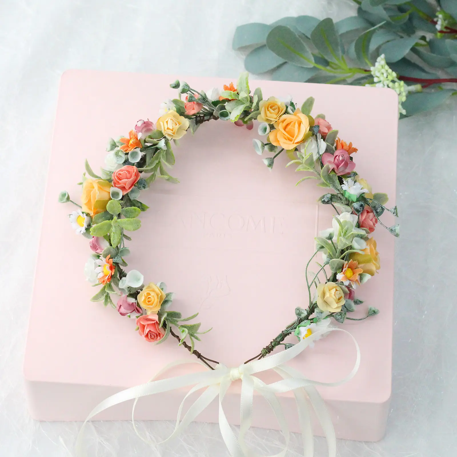 Spring Rose Daisy Headband for Girls Party Gift