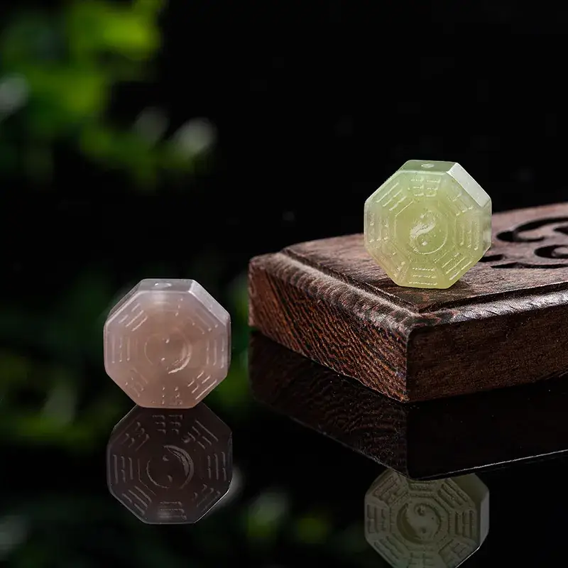 Green & White Jade Four-Leaf Clover Jewelry - Image 11