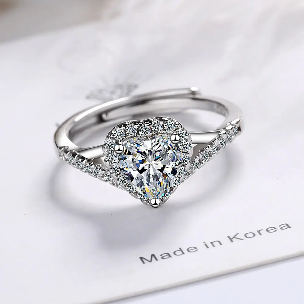 Flash Zircon Ring with Cross-Border Design - Image 4