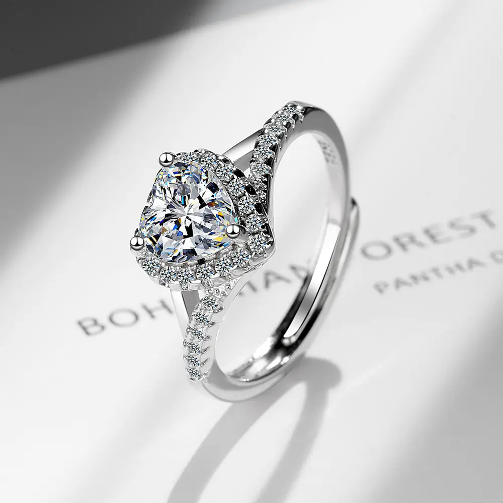 Flash Zircon Ring with Cross-Border Design - Image 5
