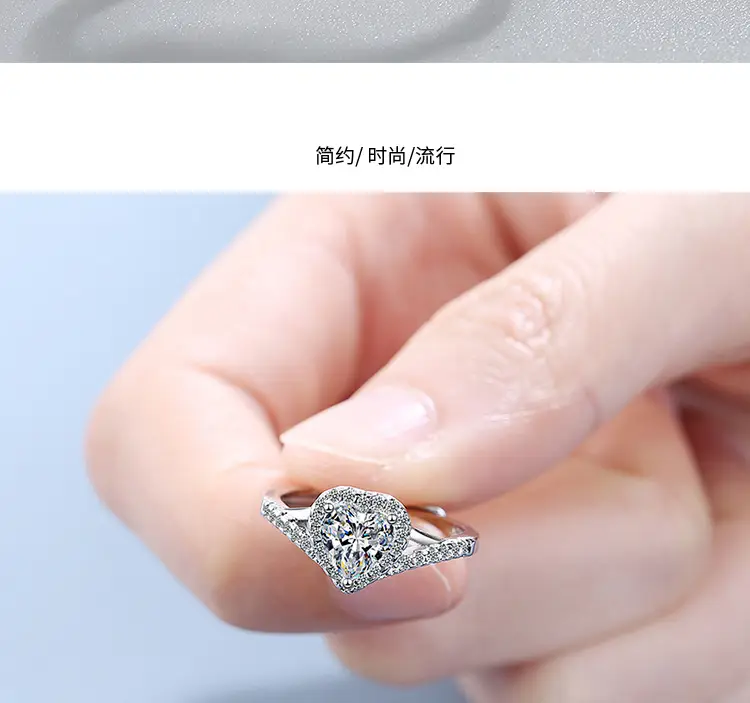 Flash Zircon Ring with Cross-Border Design — feature 2