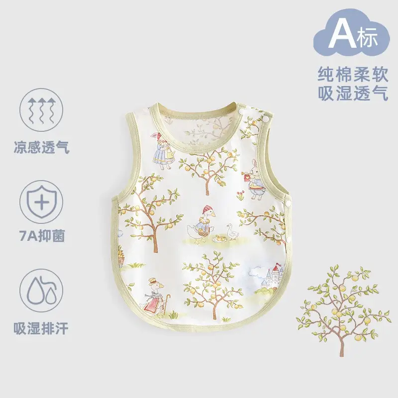 Baby Belly Protector Pure Cotton Summer Bib - Image 8