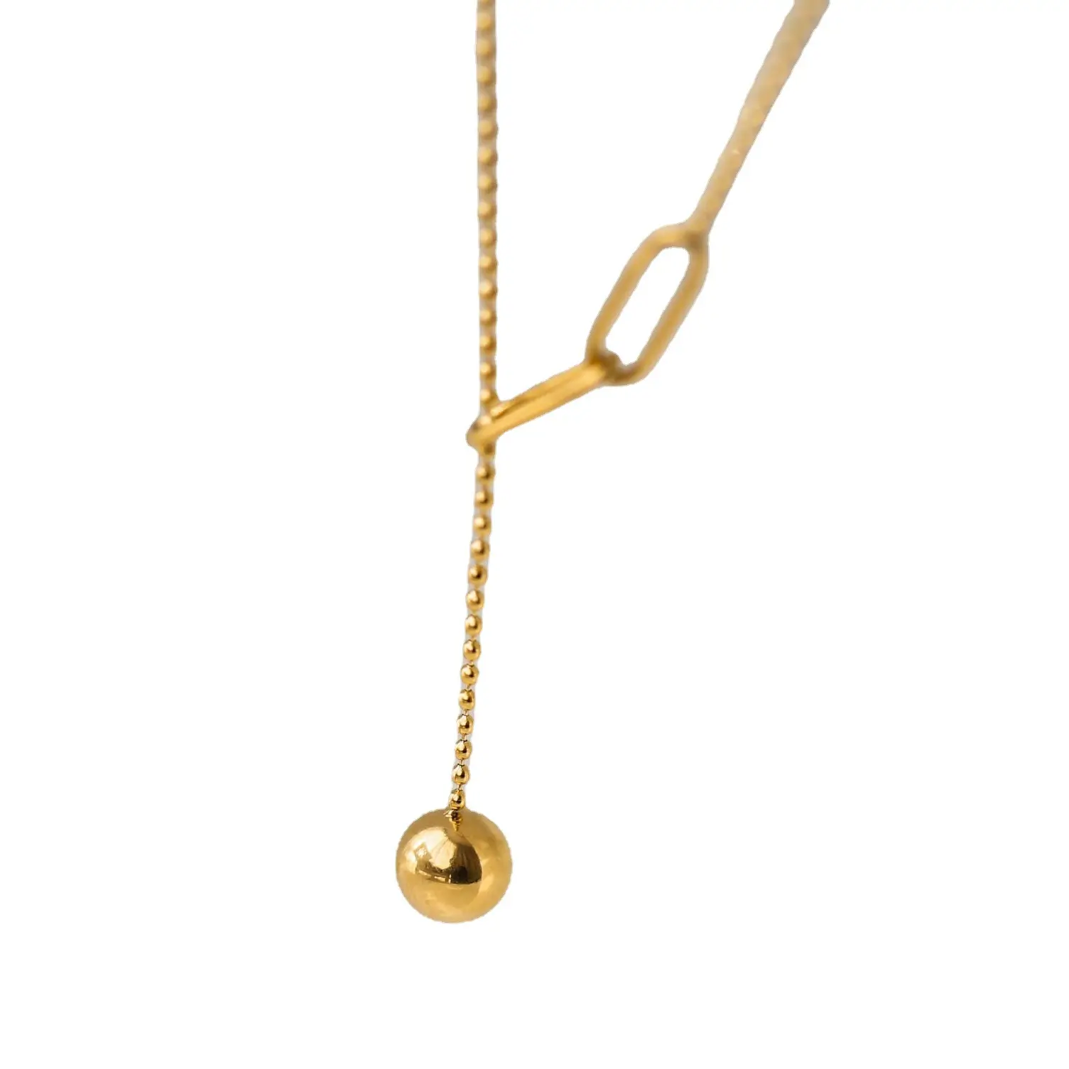 Gold Tassel Necklace for Women Short Clavicle Chain - Image 6
