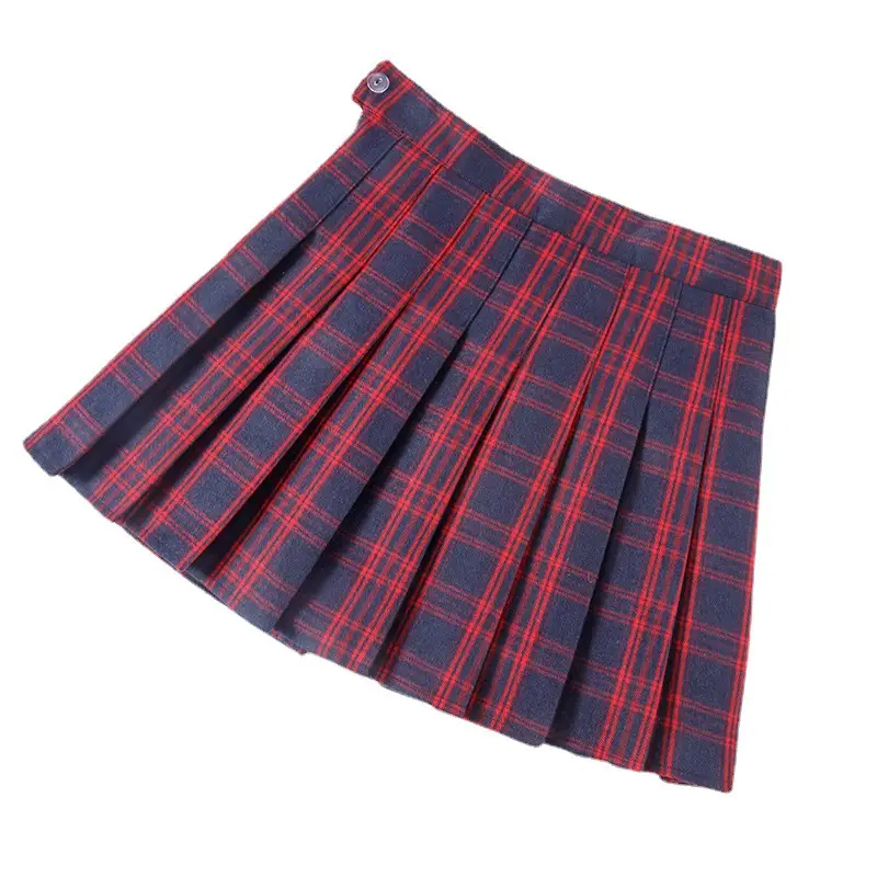 Women Plaid High Waist Skirts Autumn Winter 2021
