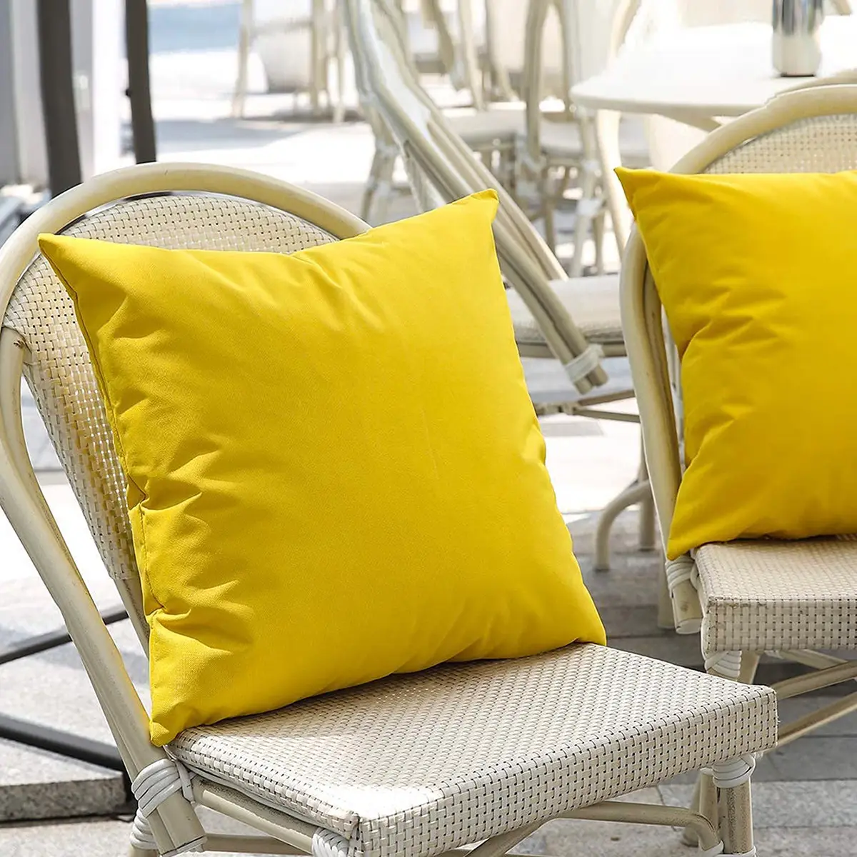 Blue Waterproof Outdoor Pillowcase Cushion Cover