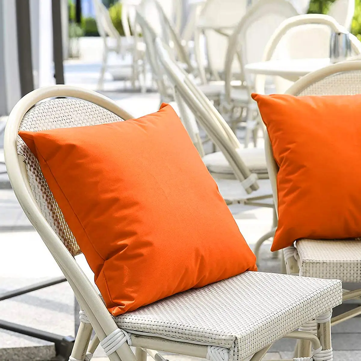 Blue Waterproof Outdoor Pillowcase Cushion Cover