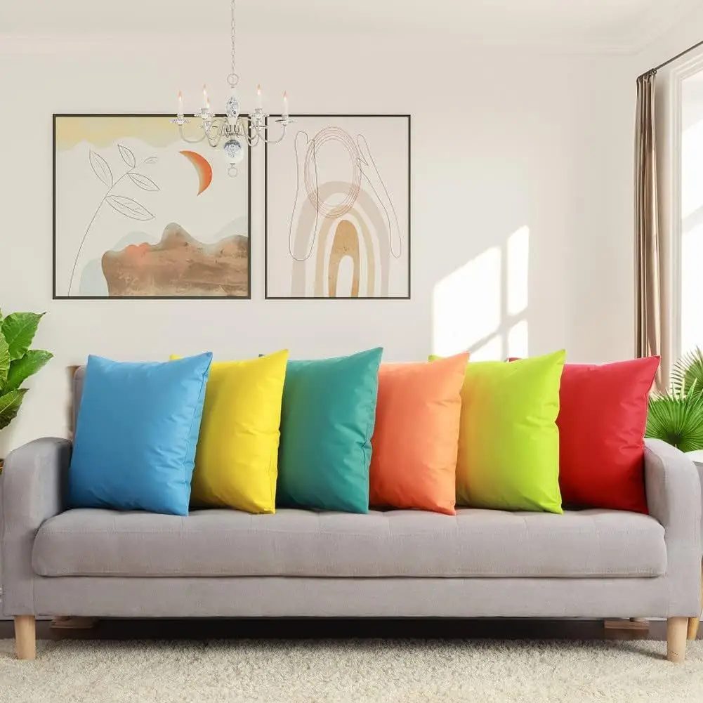 Blue Waterproof Outdoor Pillowcase Cushion Cover — feature 4