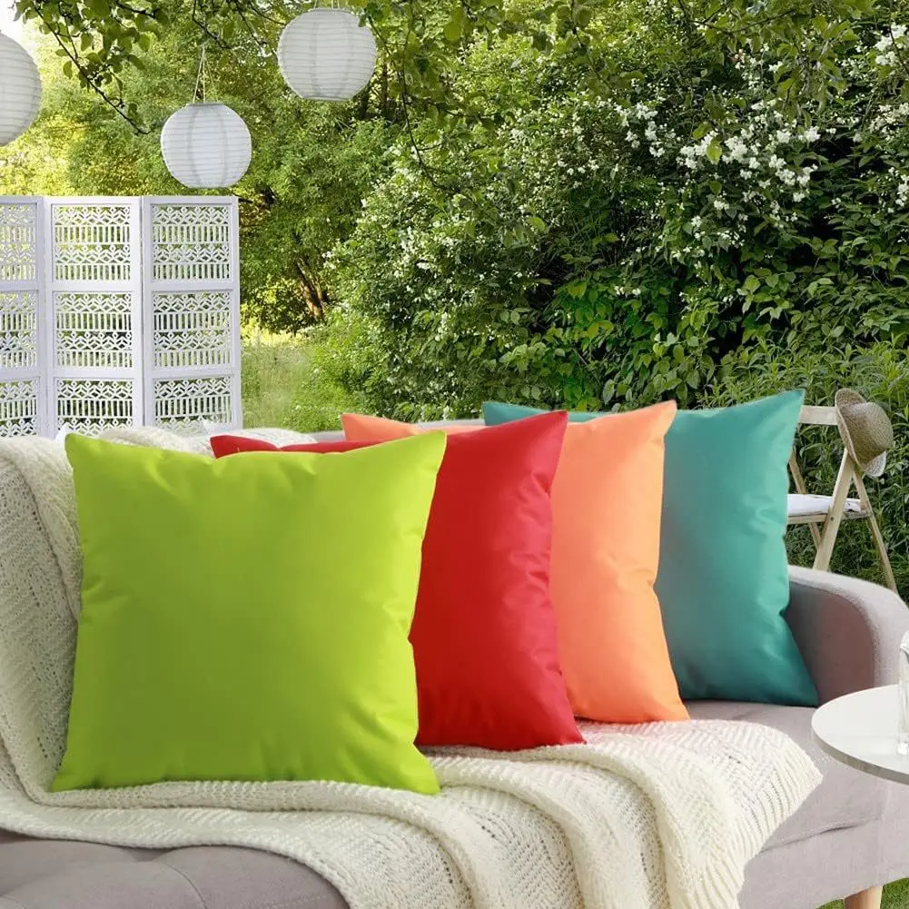 Blue Waterproof Outdoor Pillowcase Cushion Cover — feature 8