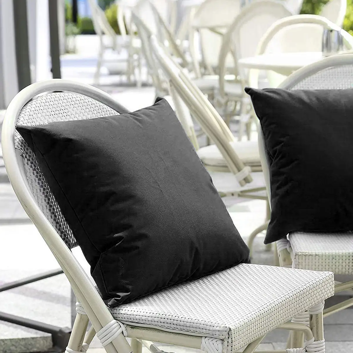 Blue Waterproof Outdoor Pillowcase Cushion Cover