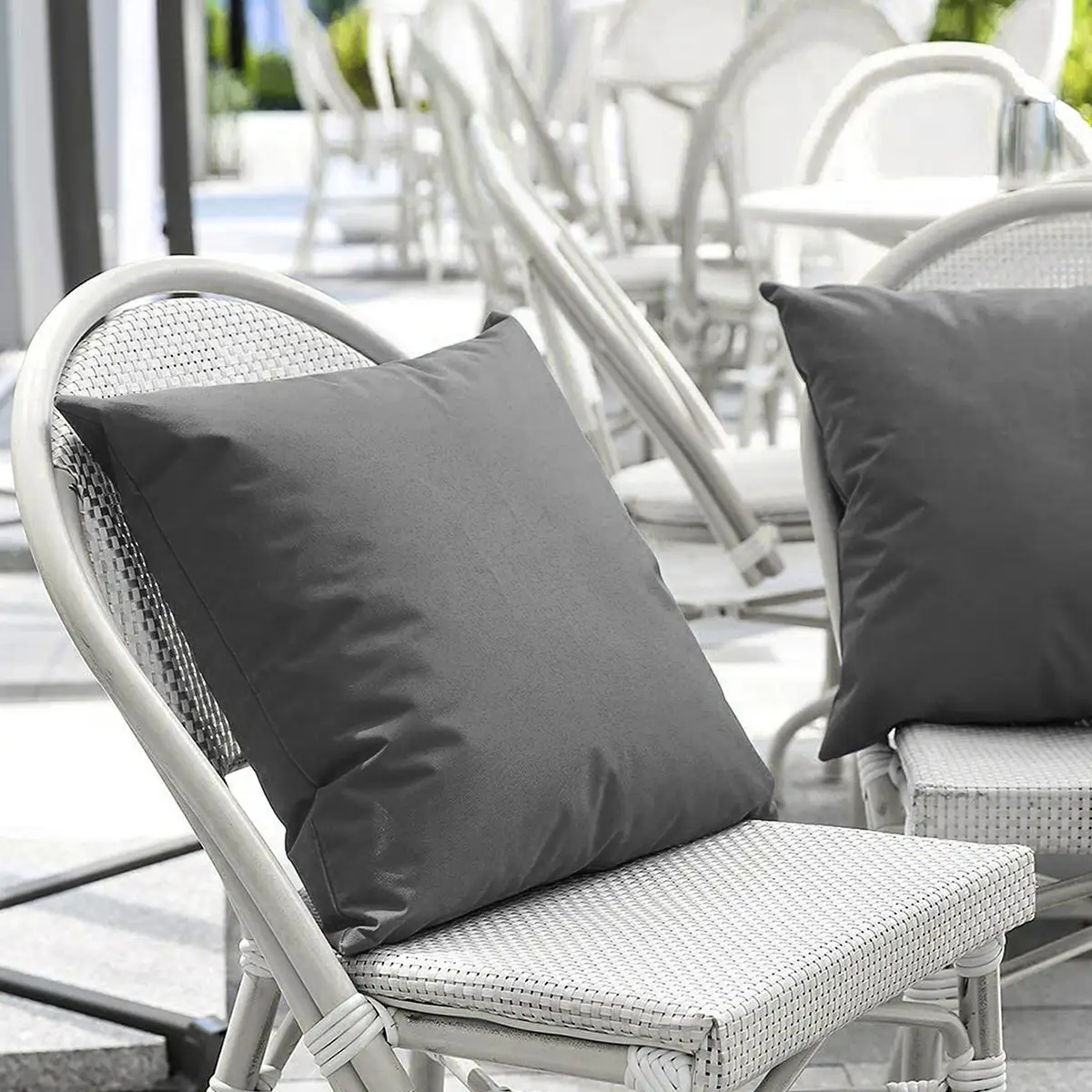 Blue Waterproof Outdoor Pillowcase Cushion Cover
