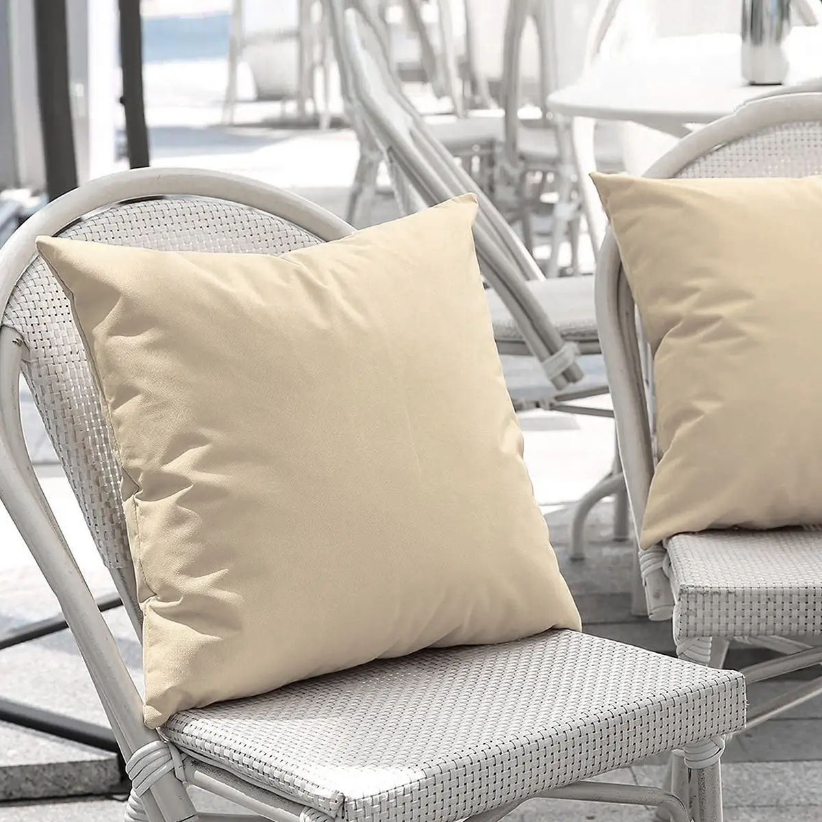 Blue Waterproof Outdoor Pillowcase Cushion Cover