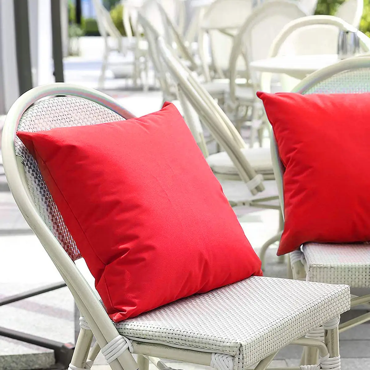 Blue Waterproof Outdoor Pillowcase Cushion Cover