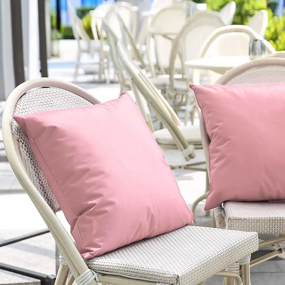 Blue Waterproof Outdoor Pillowcase Cushion Cover