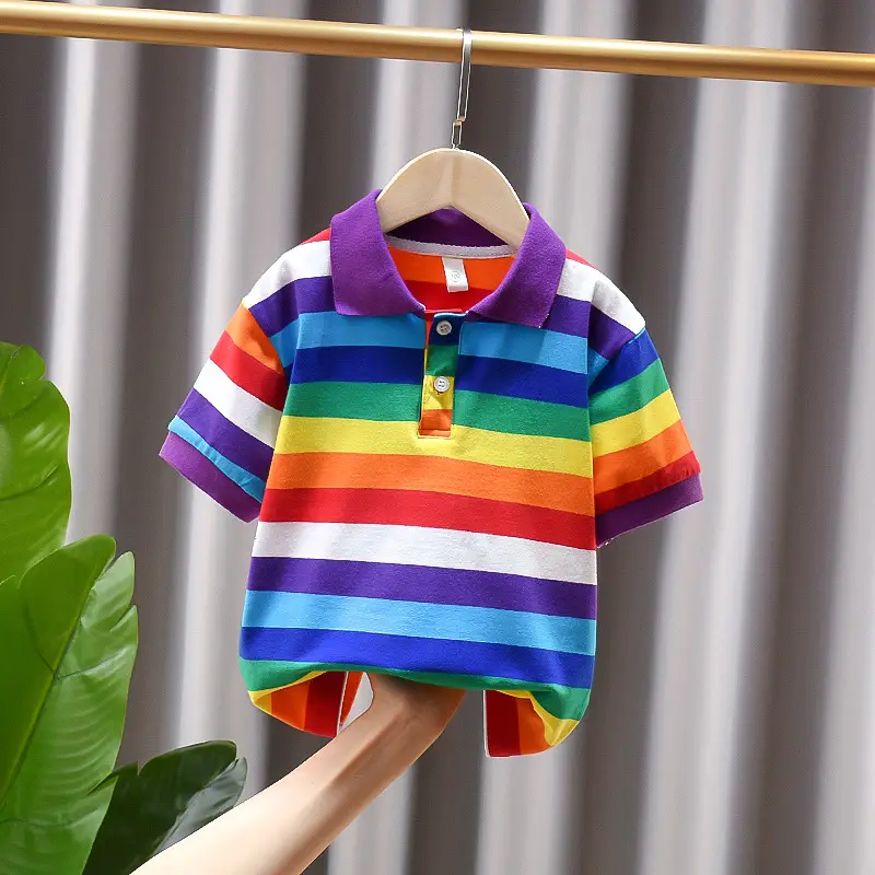 Dinosaur Printed Boys Summer Polo Shirt White - Image 19