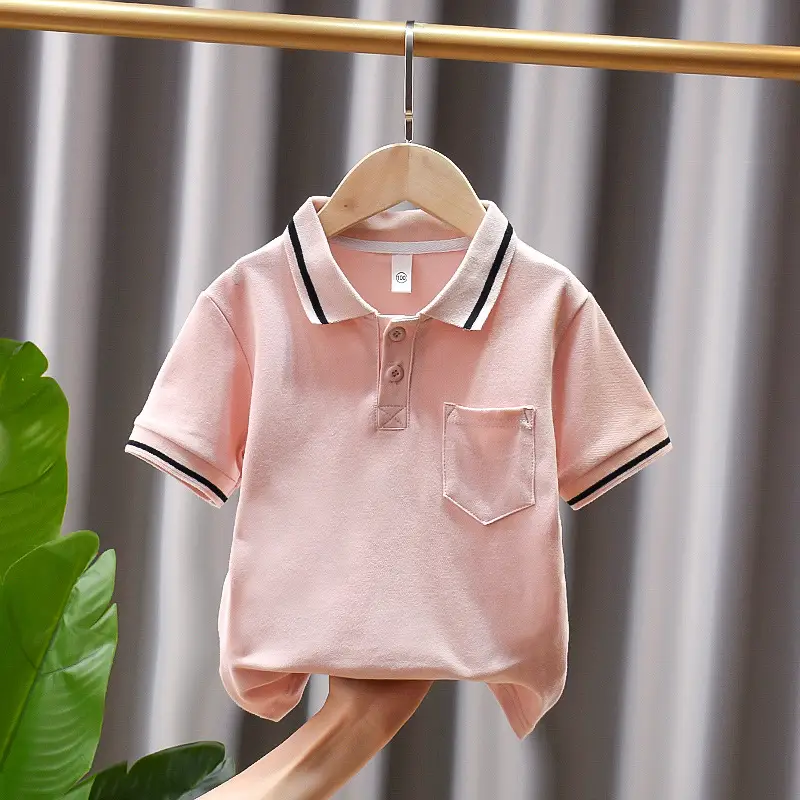 Dinosaur Printed Boys Summer Polo Shirt White - Image 5