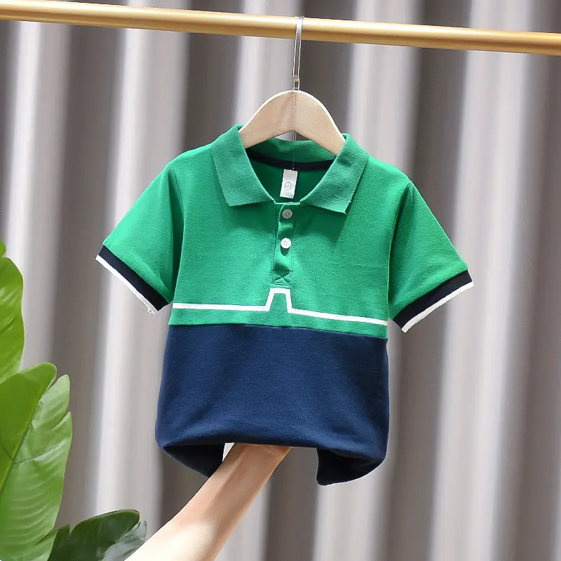 Dinosaur Printed Boys Summer Polo Shirt White - Image 9
