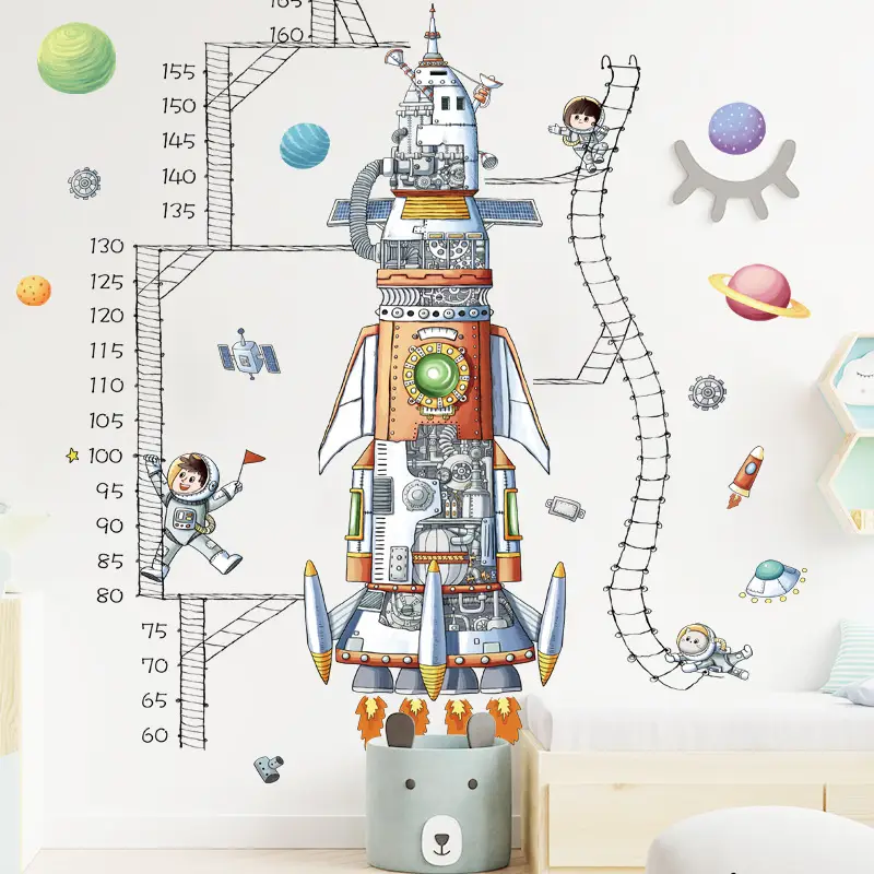 Kids Space Ruler Wall Sticker for Children's Room - Image 3