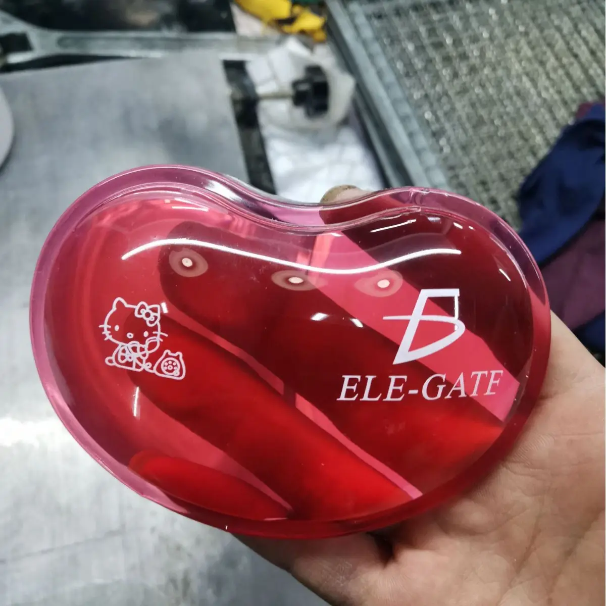 Crystal Wrist Mouse Pad Heart Shape Transparent Silicone Office Support - Image 11