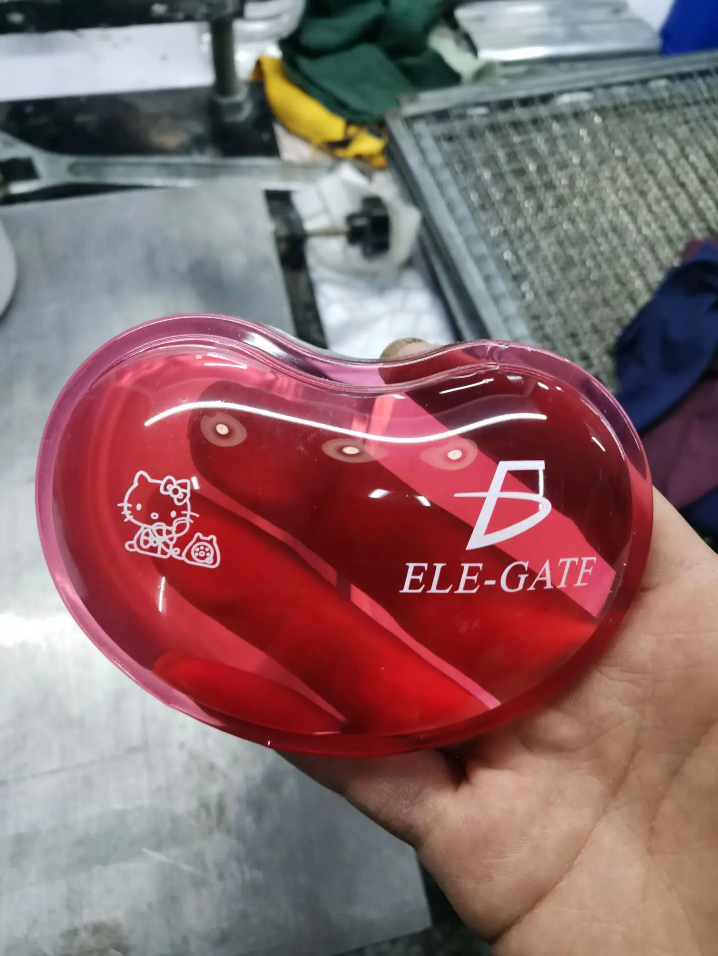 Crystal Wrist Mouse Pad Heart Shape Transparent Silicone Office Support - Image 7