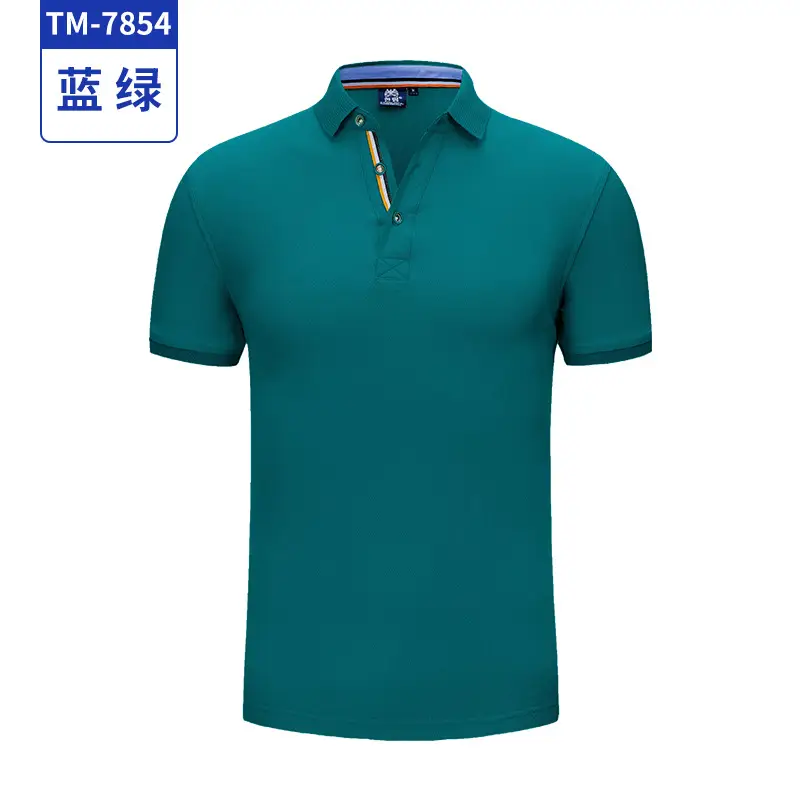 Men Green Polo Shirt with Logo Embroidery - Image 11