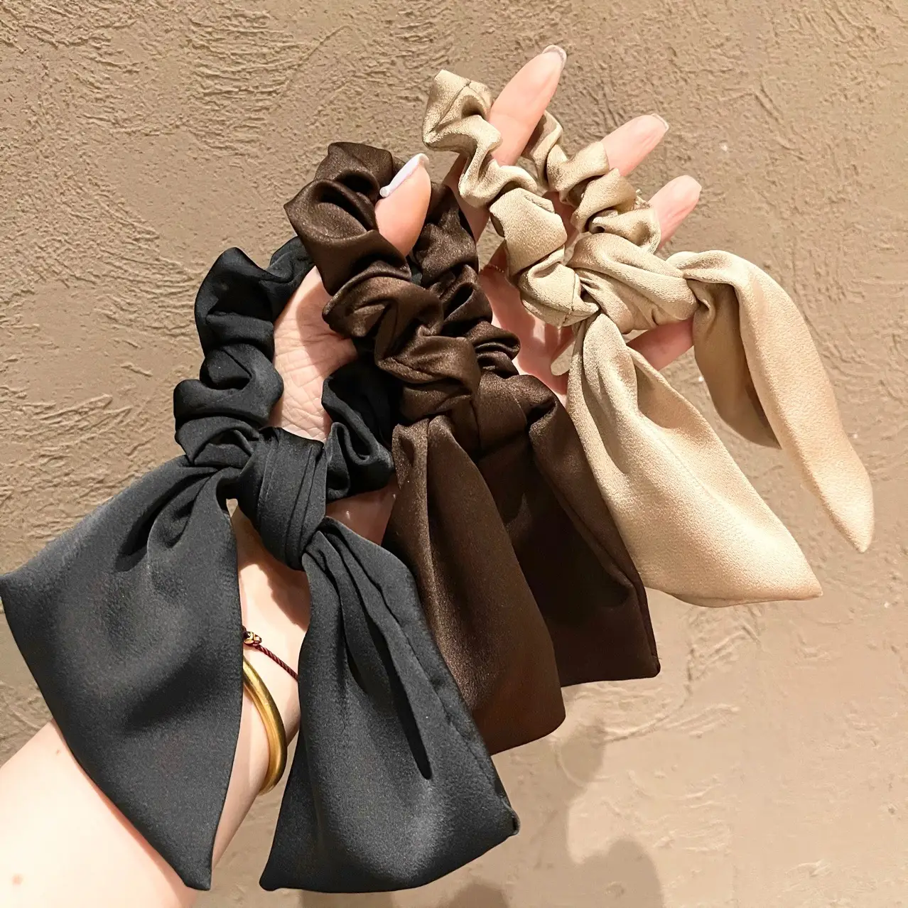 Satin Bowstring Hair Loop for Women Elegant Mori Style - Image 4