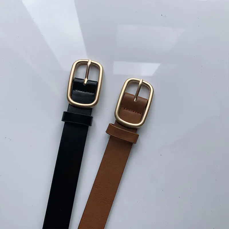 Korean Style Women's Belt Brown Gold Chain - Image 8