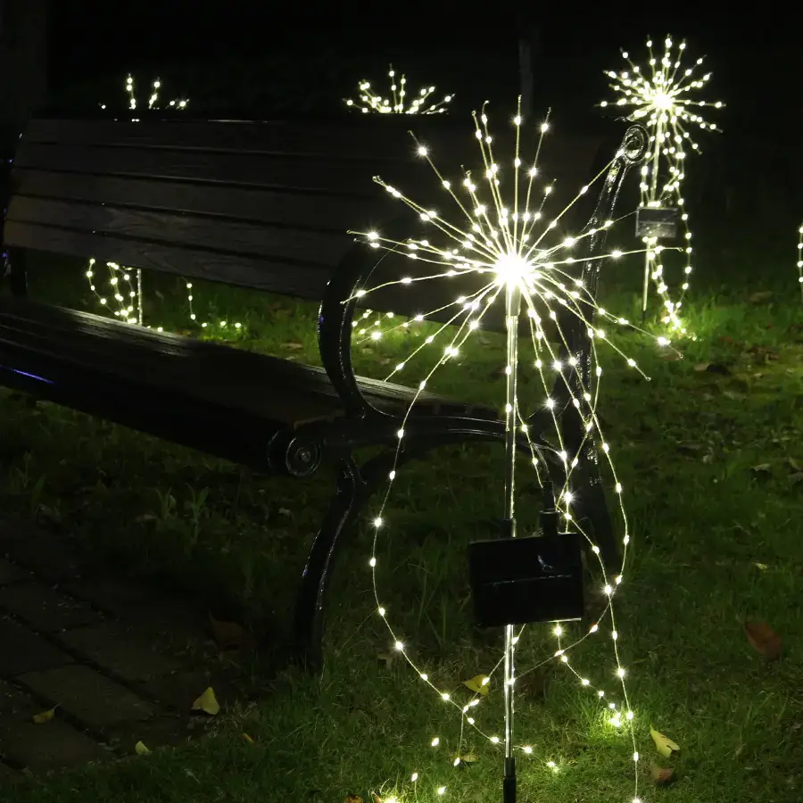 Solar Powered Cross-Border Fireworks Light 35x80cm - Image 3