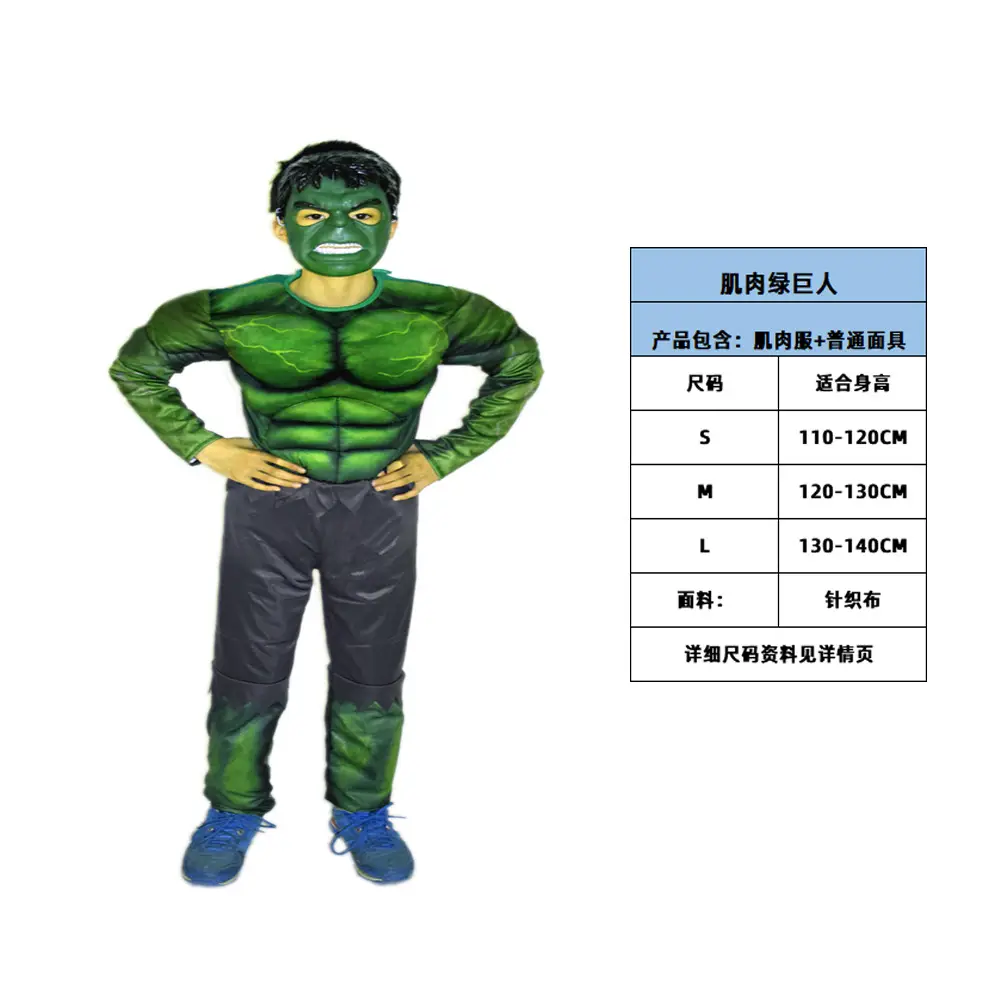 Hulk muscle + ordinary mask