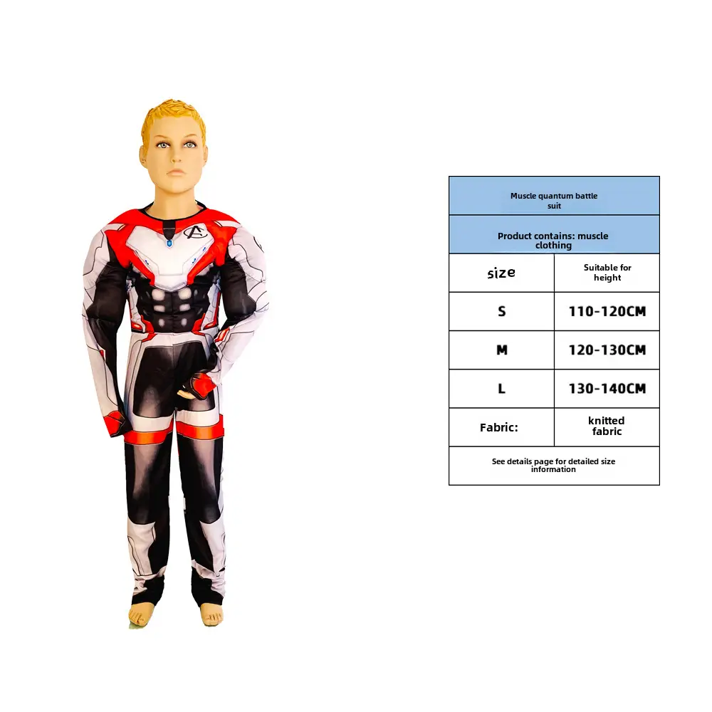 Kids Ghost Blade Cloak Performance Suit Blue Red XL - Image 76