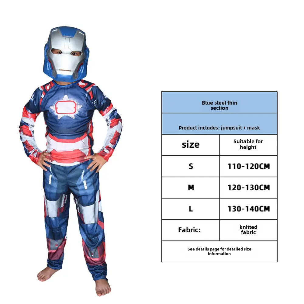 Kids Ghost Blade Cloak Performance Suit Blue Red XL - Image 90